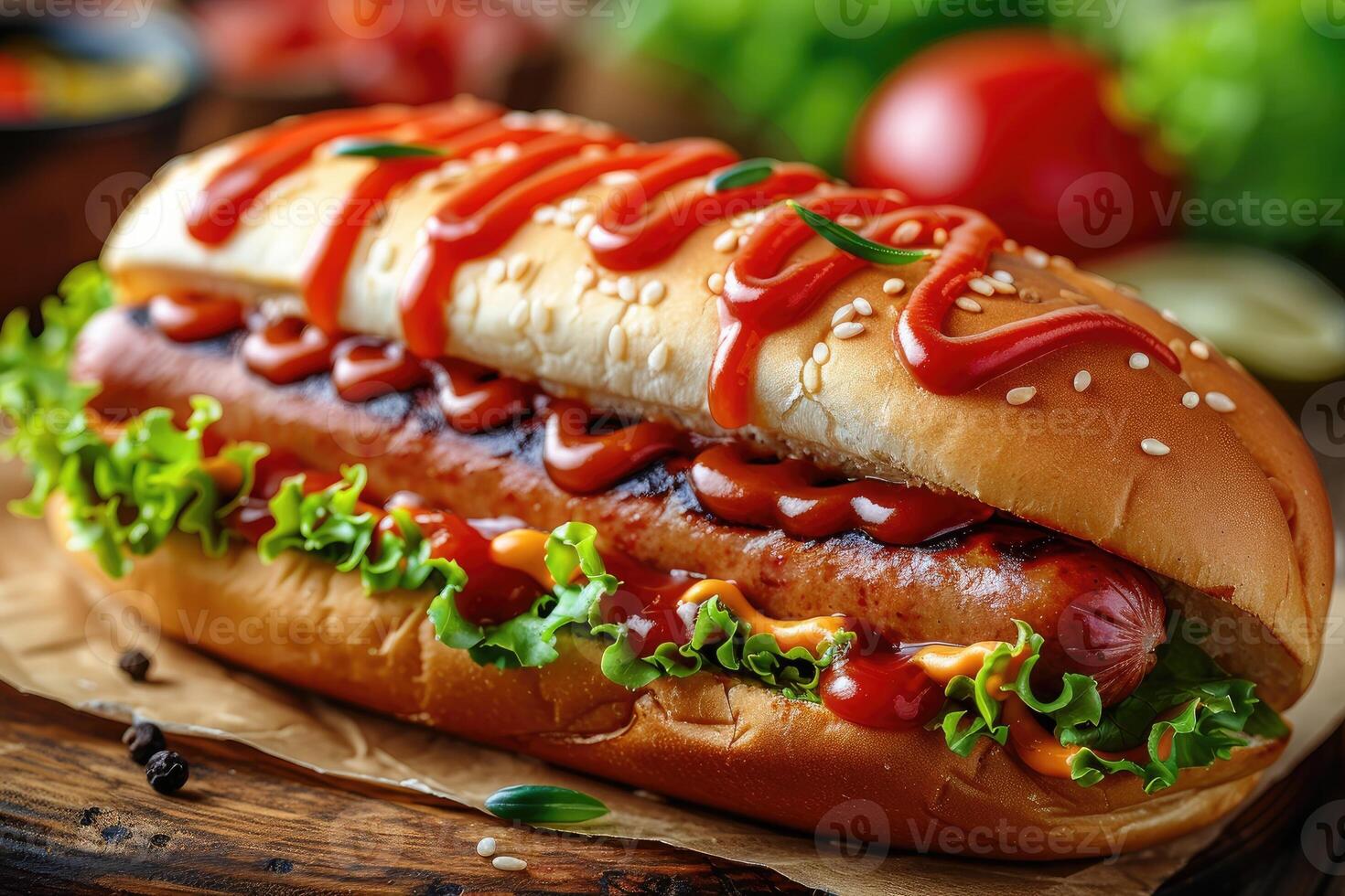 Hot dog junk food professional advertising food photography photo