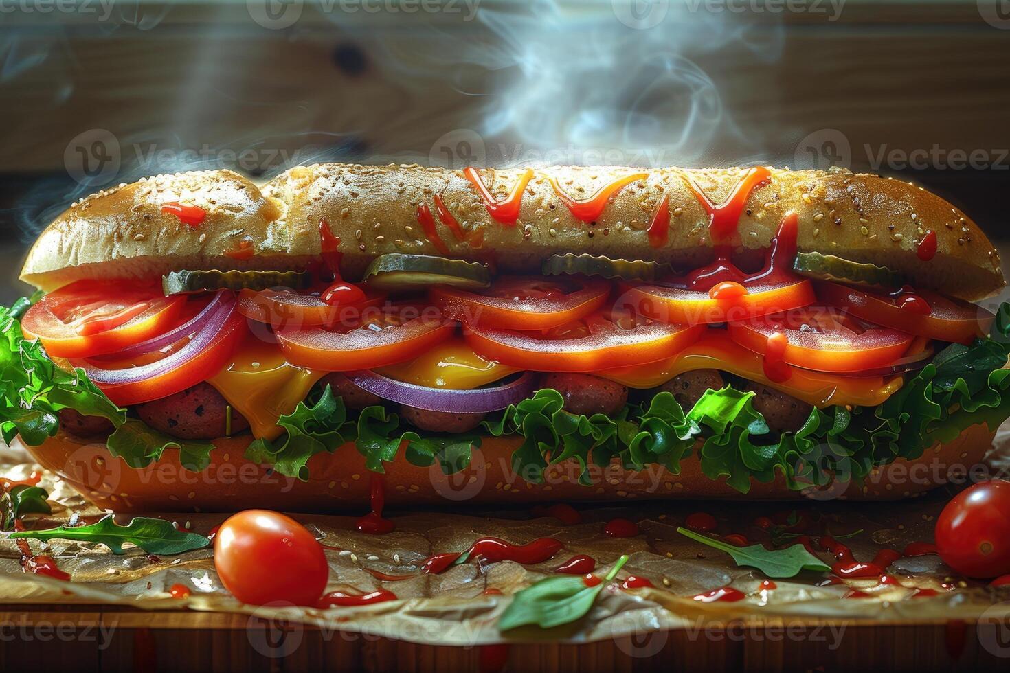 Hot dog junk food professional advertising food photography photo