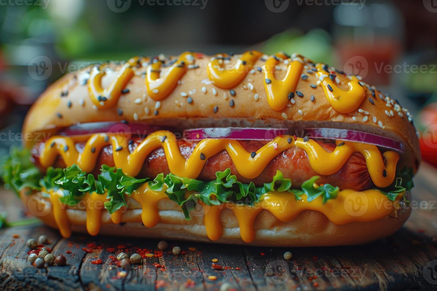 Hot dog junk food professional advertising food photography photo