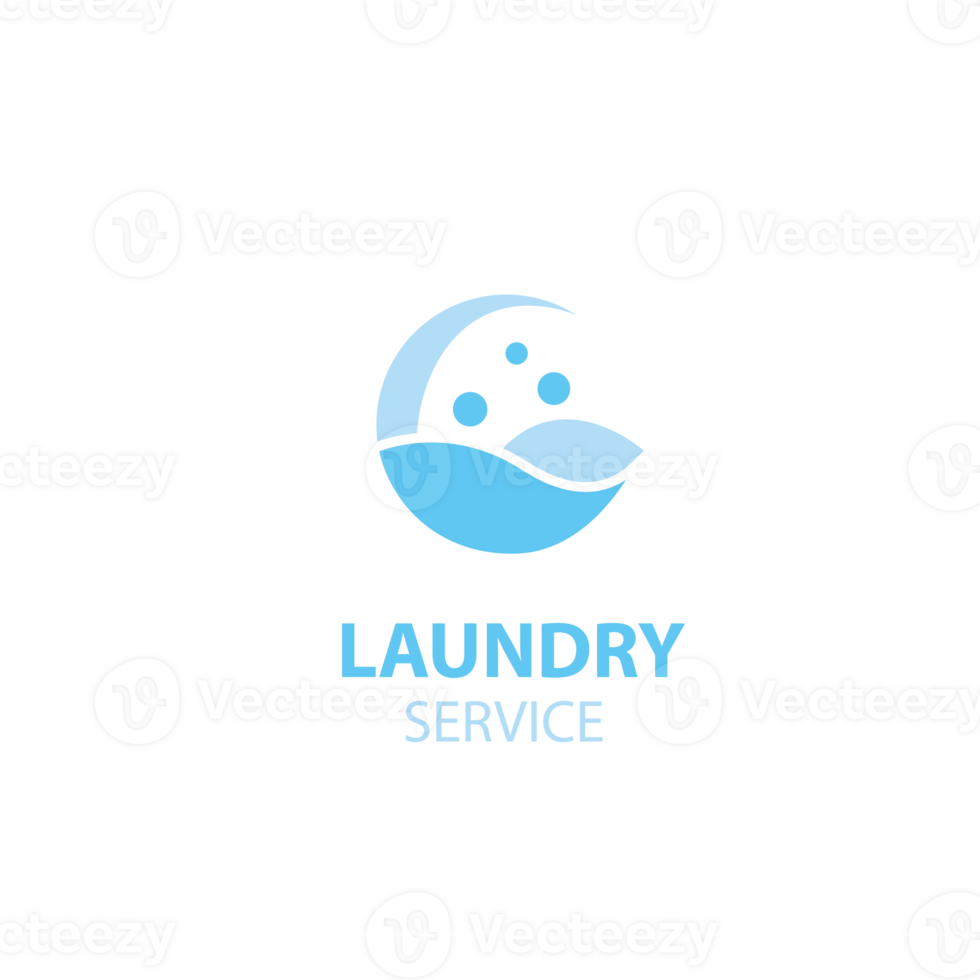 logo design laundry icon washing machine with bubbles for business clothes wash cleans modern template png