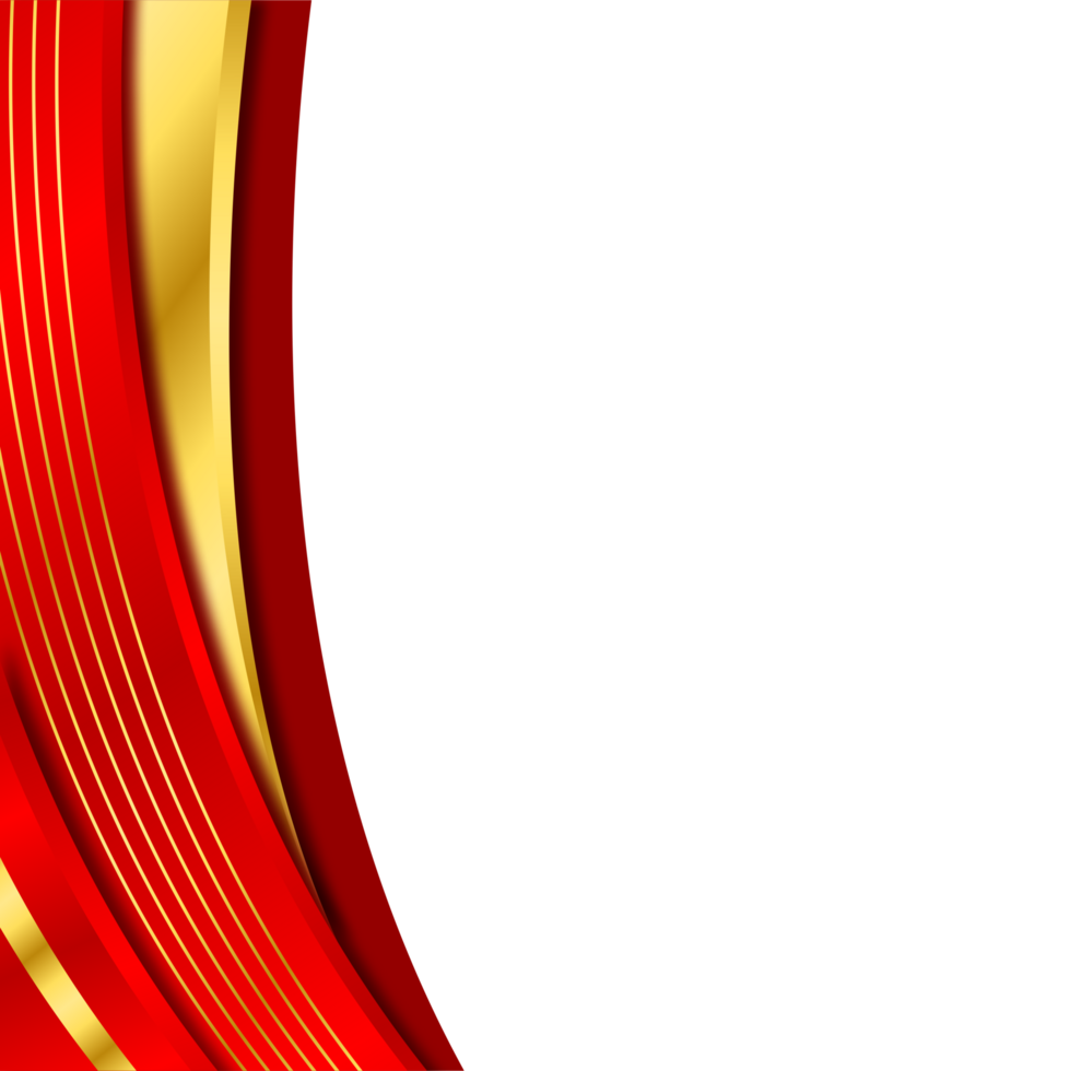transparent luxury elegant red gold border frame background element design png