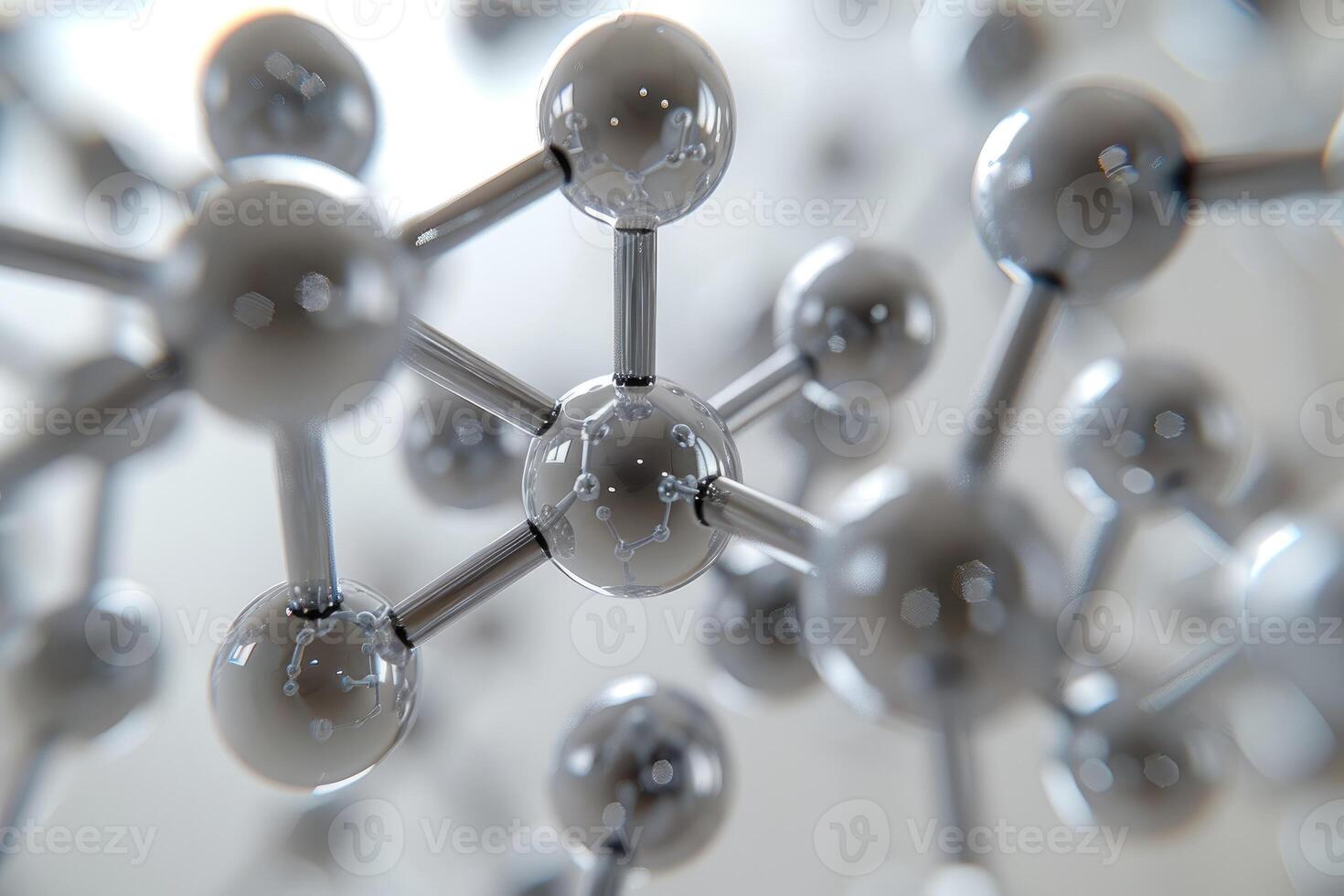 Water molecule model background professional photography photo