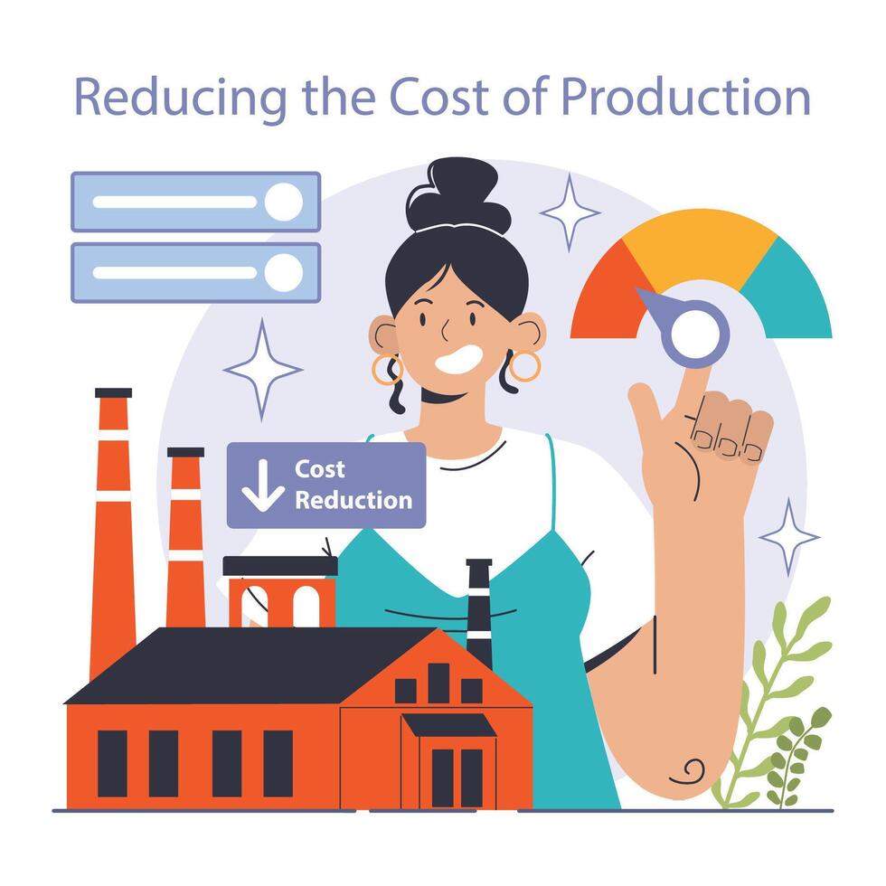 Reducing the cost of production. Automatization and effective optimization vector