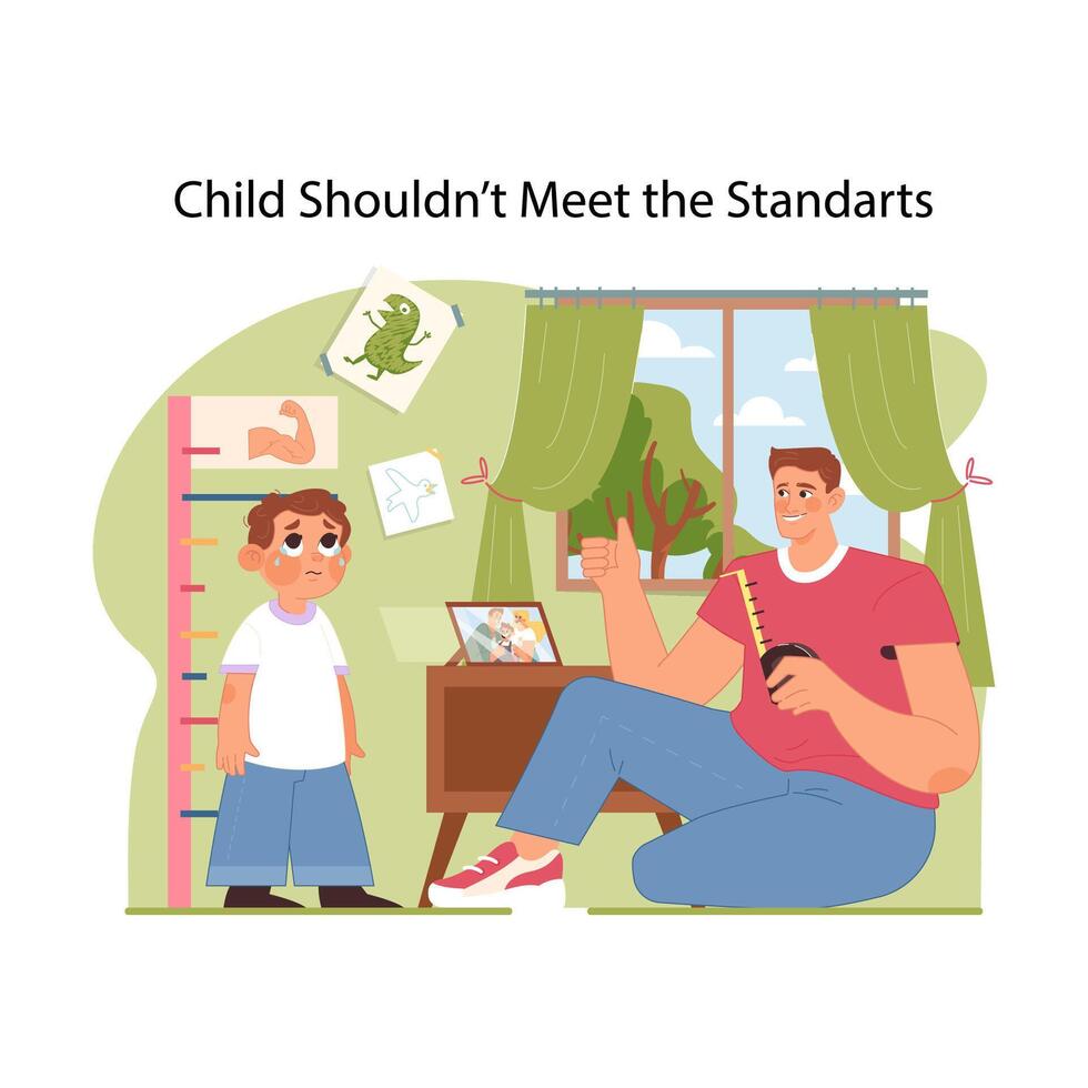 Embracing unique development concept. Flat illustration vector