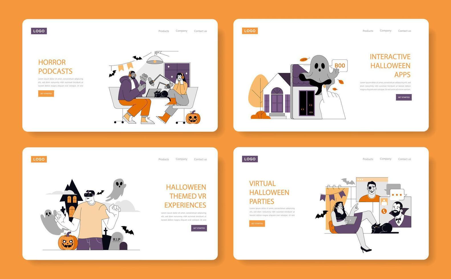 Halloween. Flat Illustration vector