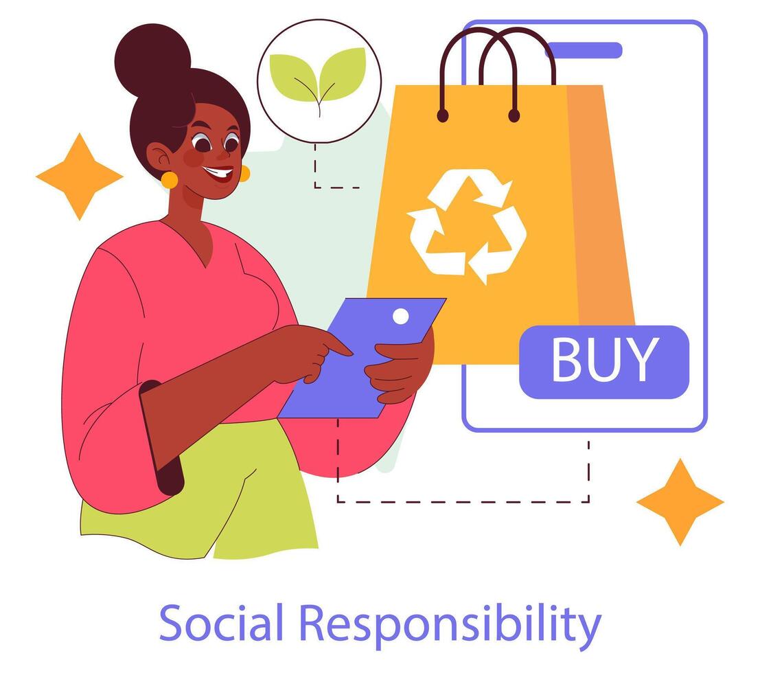 brand trust. Flat Illustration vector
