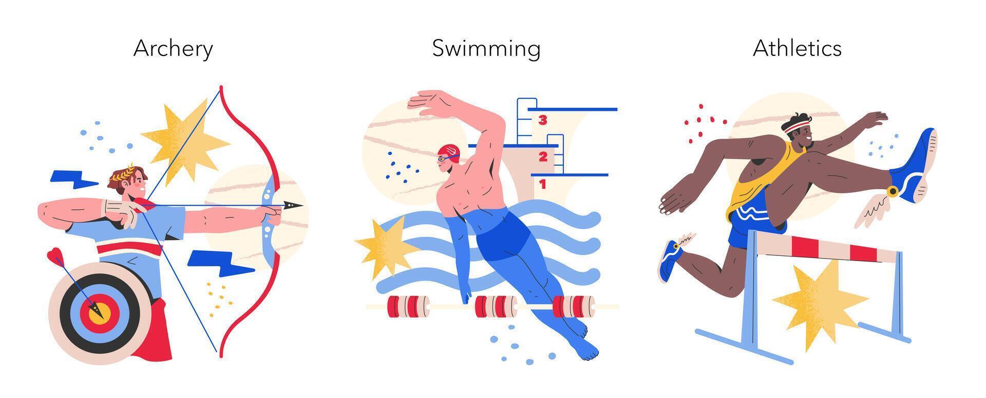 Olympic Games. Flat Illustration vector