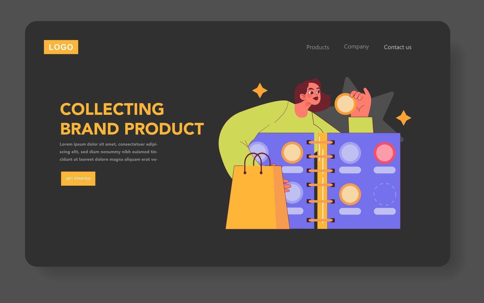 Brand Ritual. Flat Illustration vector