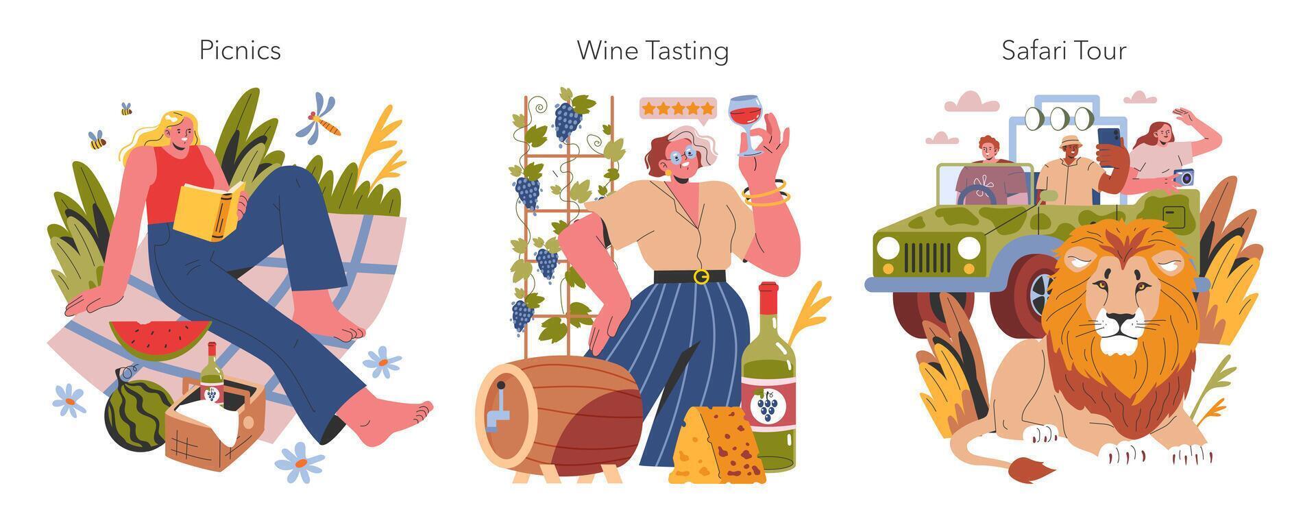 Vacation. Flat Illustration vector