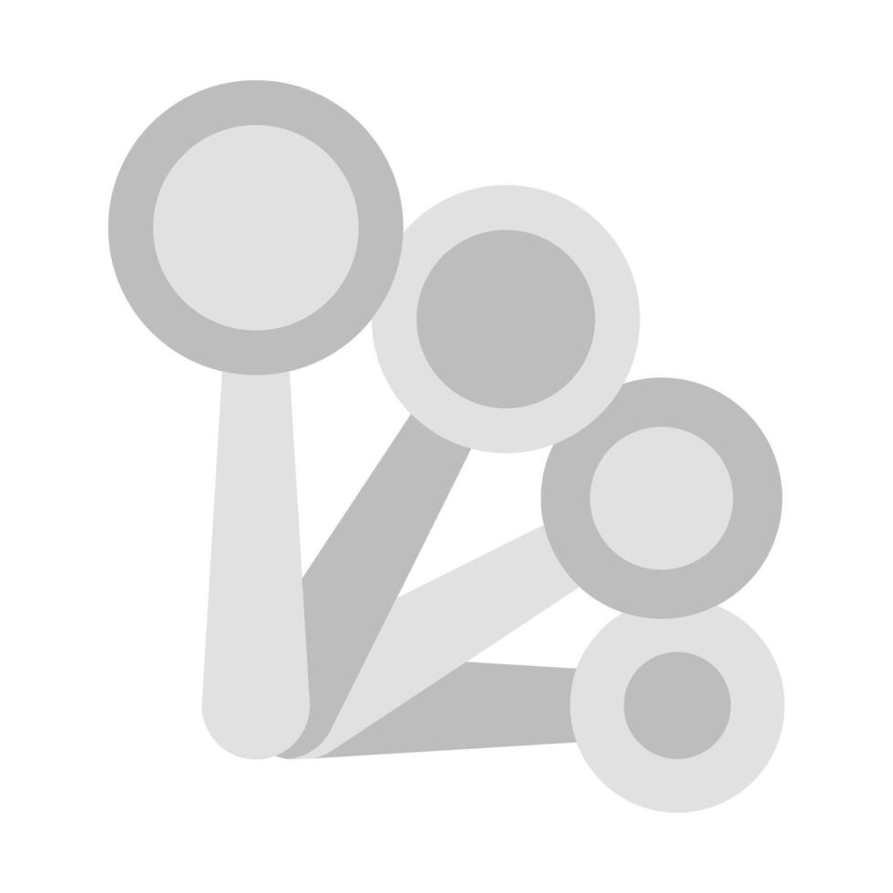 Measuring Spoons Flat Icon Design vector