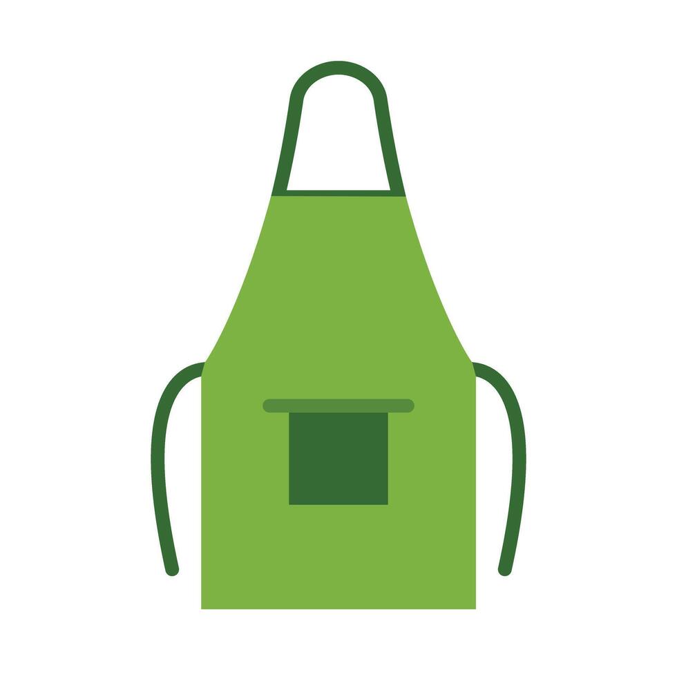 Apron Flat Icon Design vector