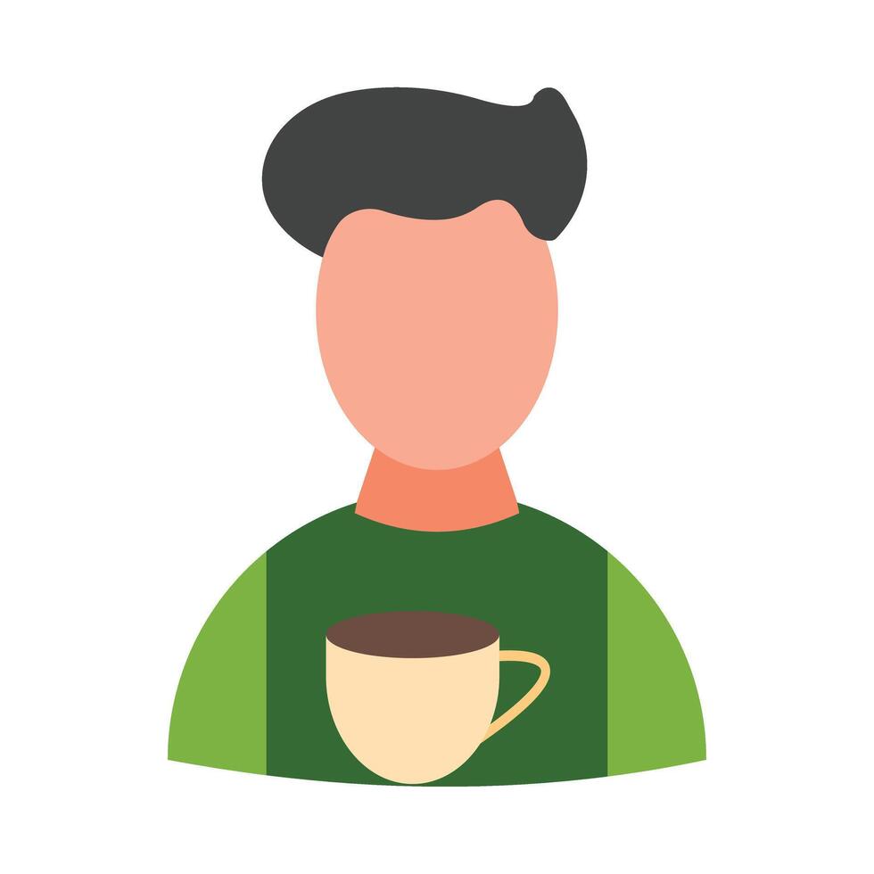 Barista Flat Icon Design vector