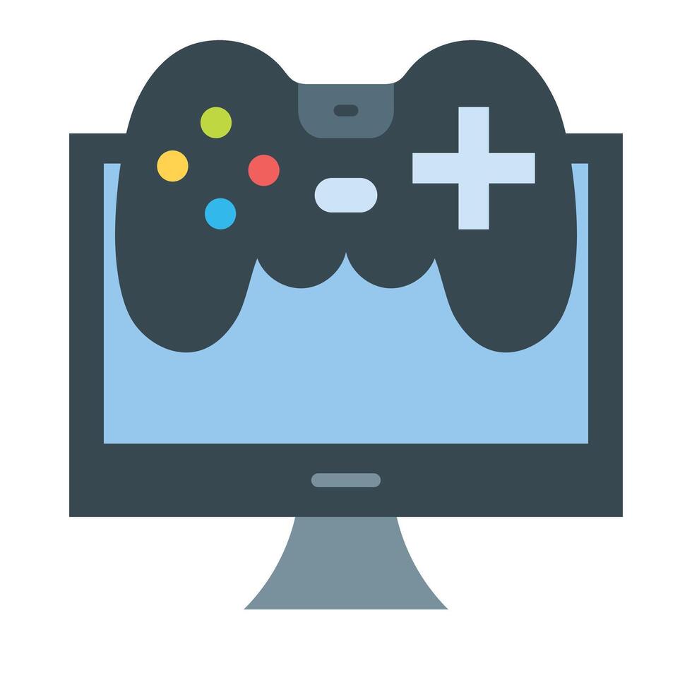 Gaming Flat Icon Design vector