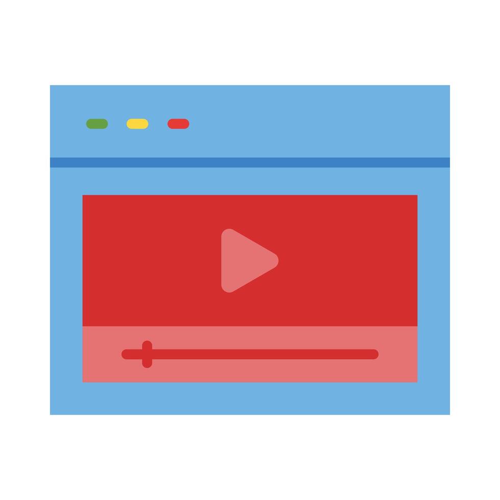 Player Flat Icon Design vector