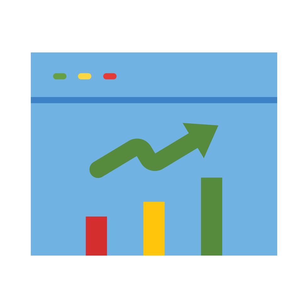 Trending Flat Icon Design vector
