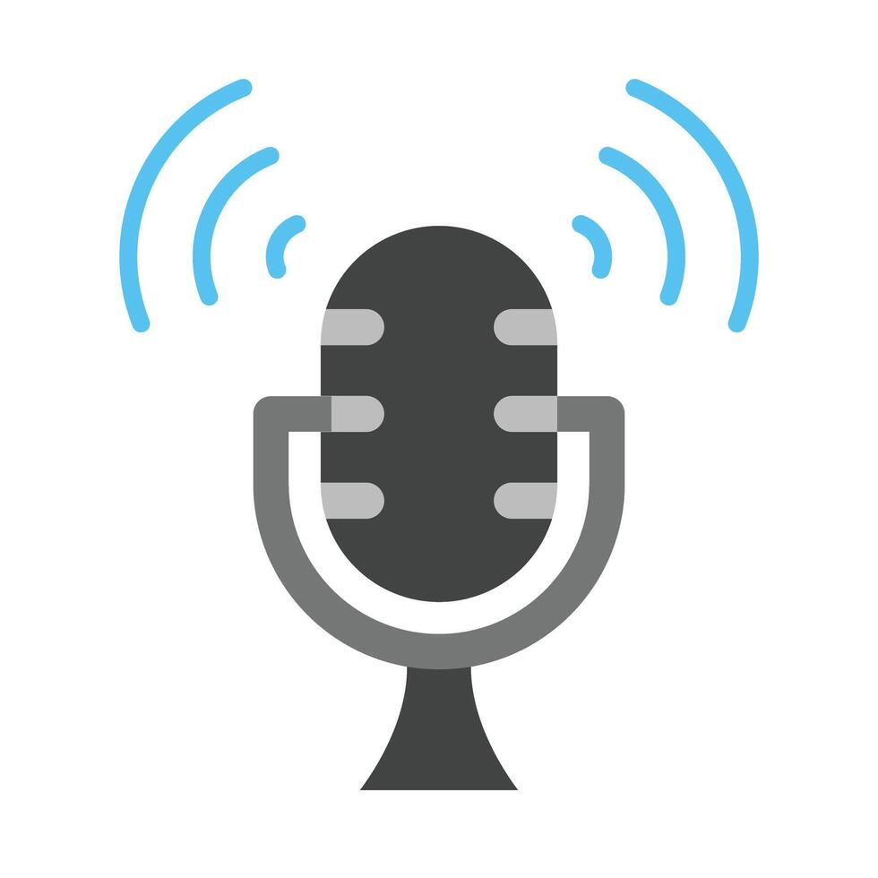 On Air Flat Icon Design vector
