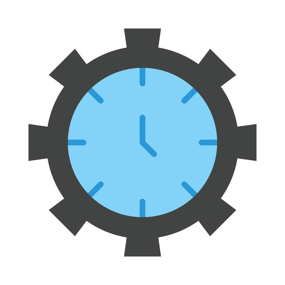 Time Management Flat Icon Design vector