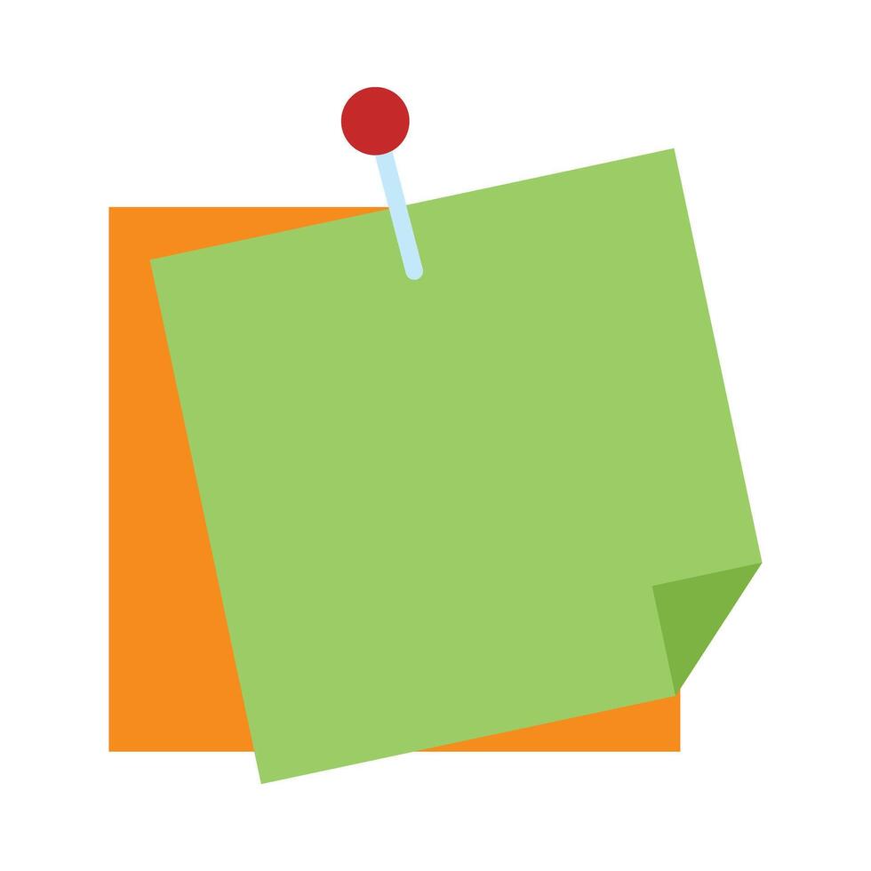 Sticky Notes Flat Icon Design vector