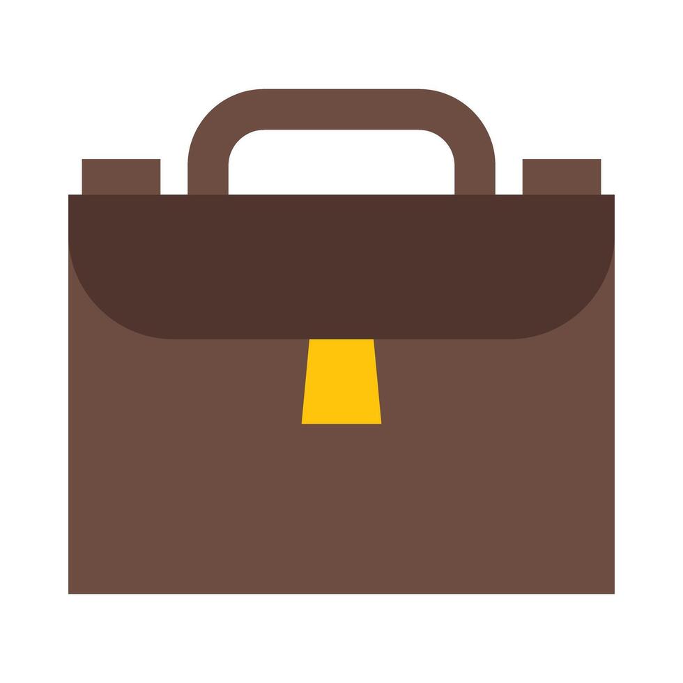 Briefcase Flat Icon Design vector