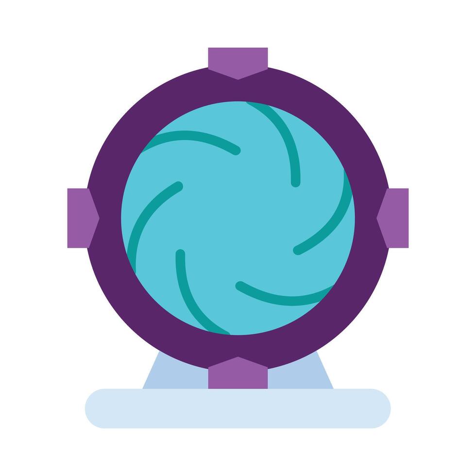 Portal Flat Flat Icon Design vector
