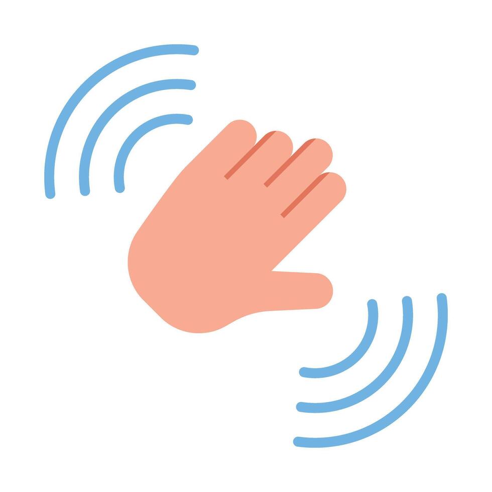 Motion Capture Flat Flat Icon Design vector