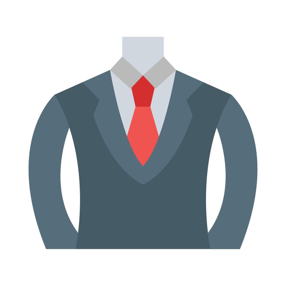 Suit Flat Flat Icon Design vector