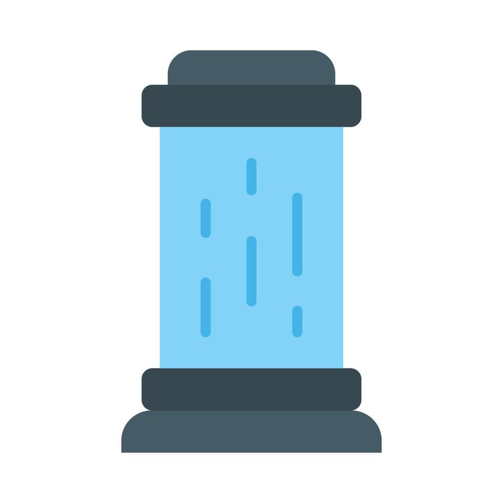 Teleport Flat Flat Icon Design vector