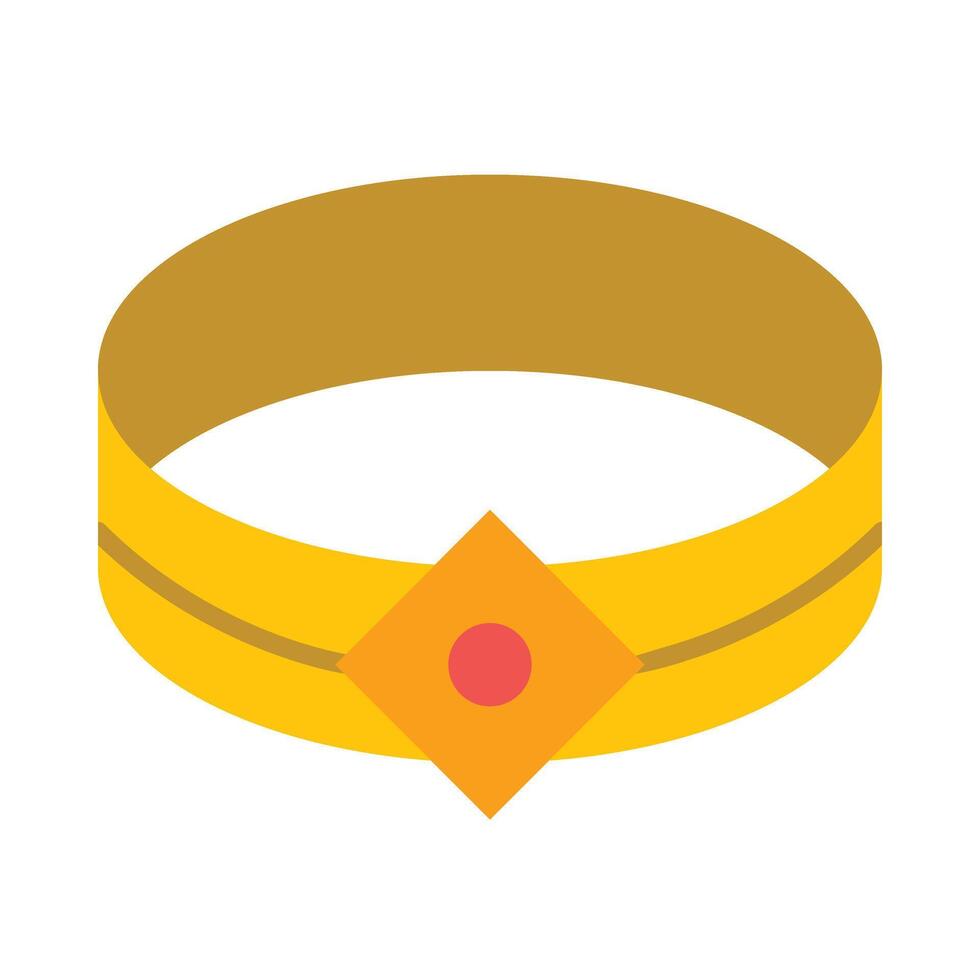Bracelet Flat Icon Design vector