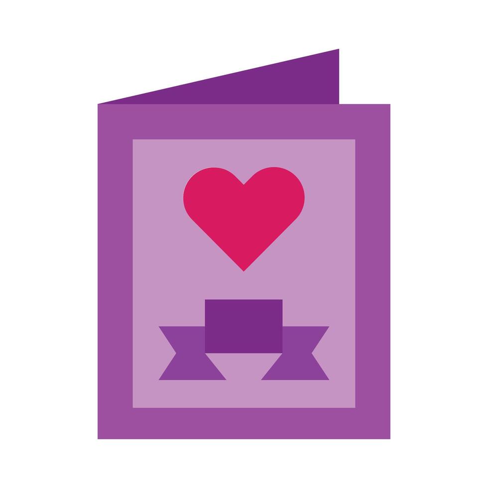 Greeting Card Flat Icon Design vector