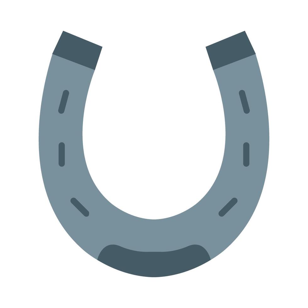 Horseshoe Flat Icon Design vector