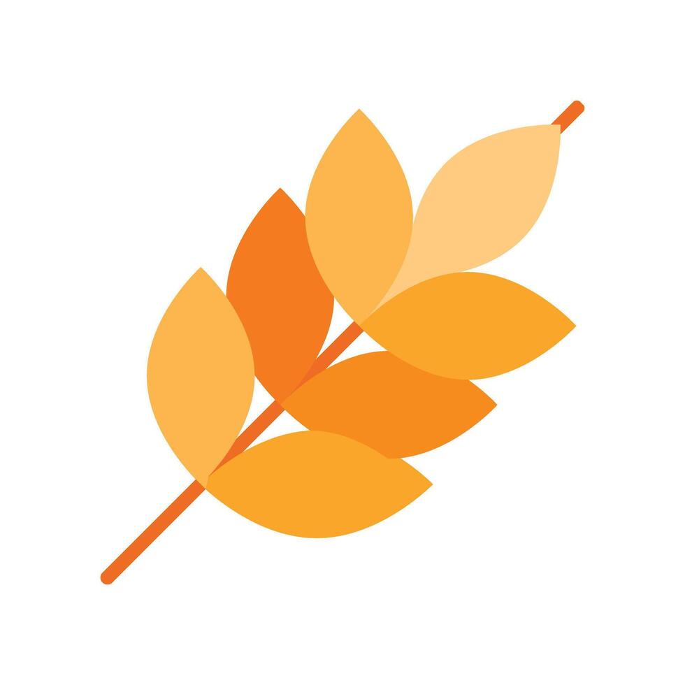 Wheat Flat Icon Design vector