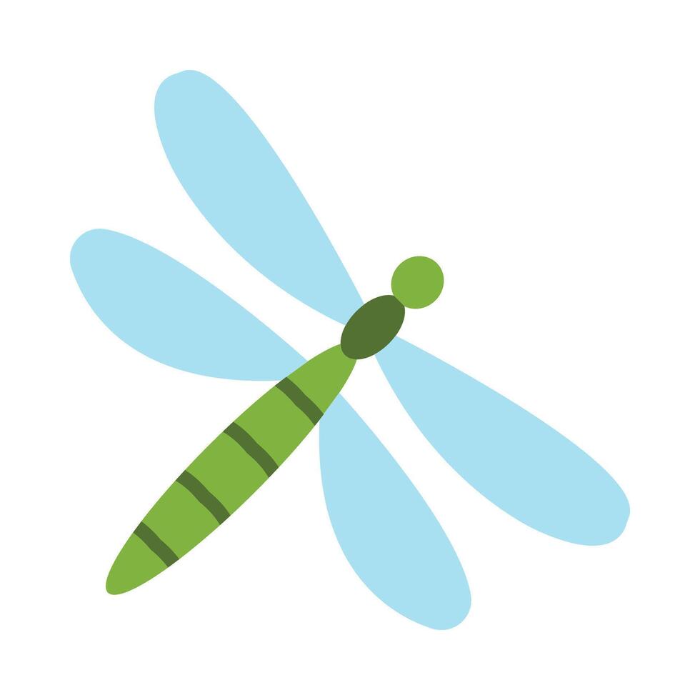 Dragonflies Flat Icon Design vector