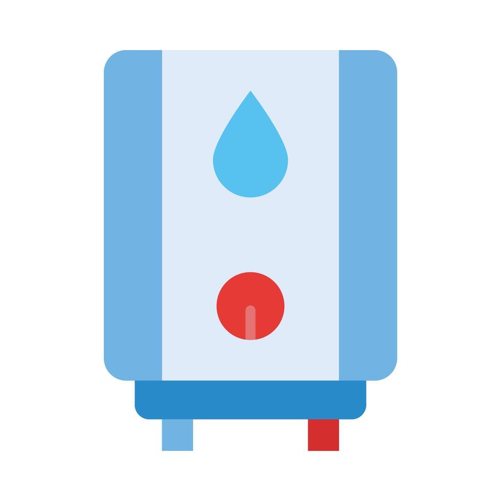 Water Heater Flat Icon Design vector