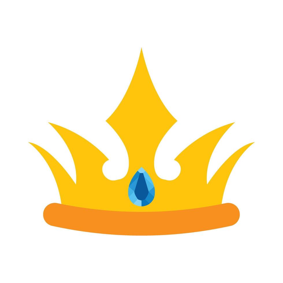 Crown Flat Icon Design vector