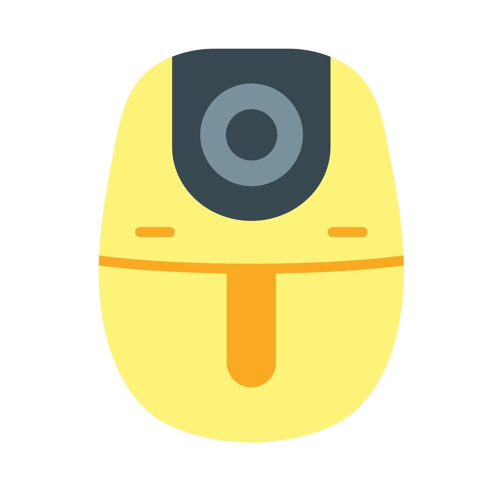 Air fryer Flat Icon Design vector