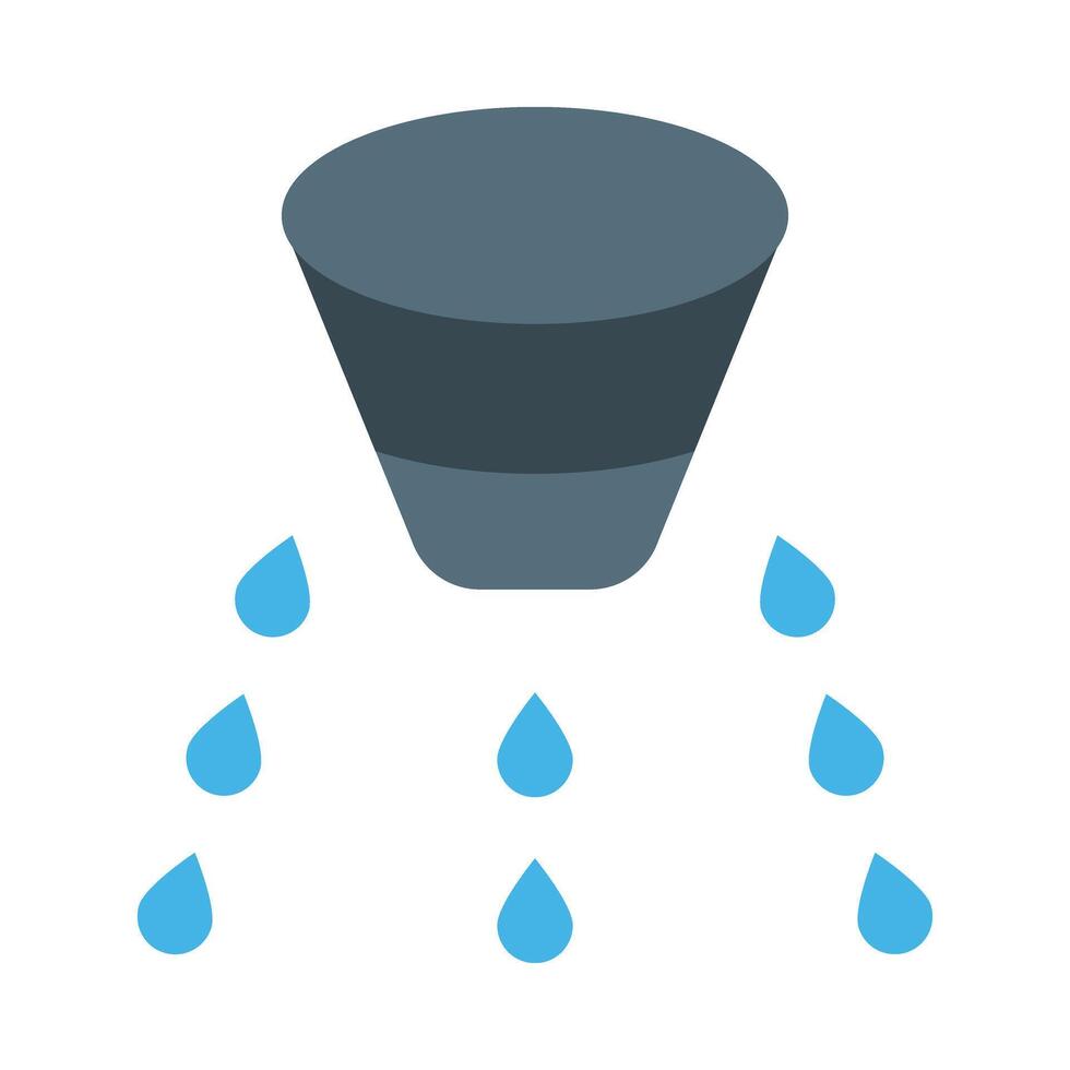 Rain Sensor Flat Icon Design vector