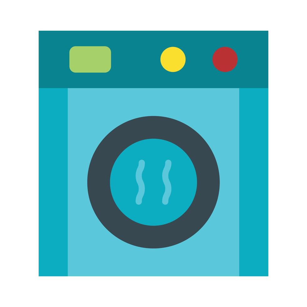 Clothes Dryer Flat Icon Design vector