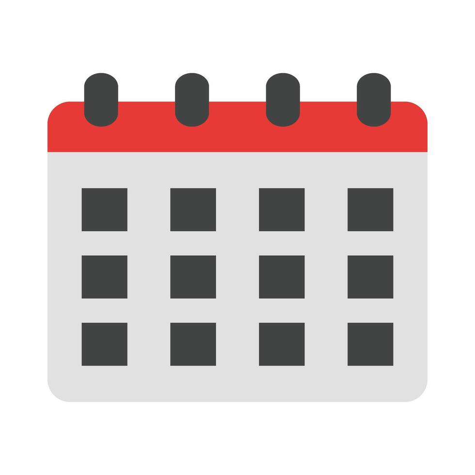 Calendar Flat Icon Design vector