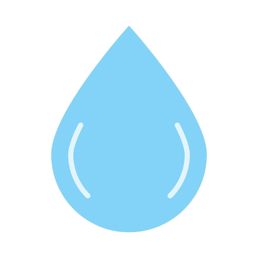 Water Drop Flat Icon Design vector