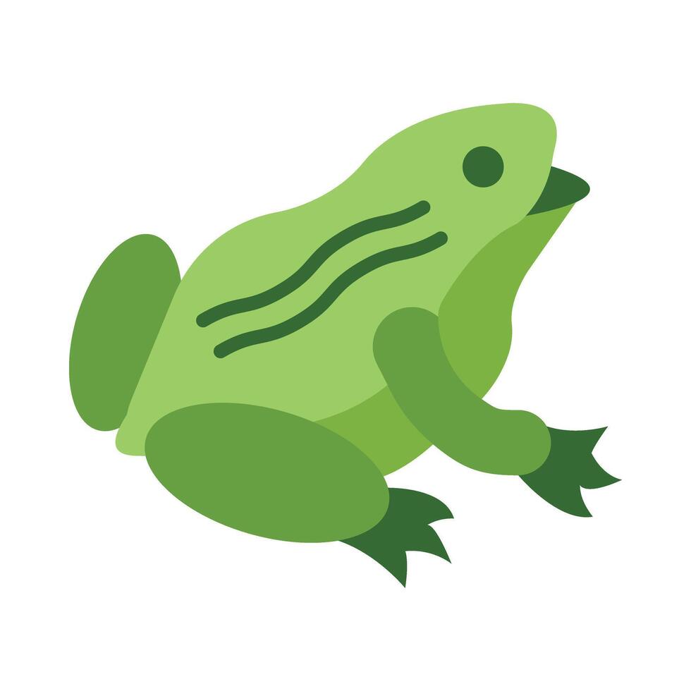 Frog Flat Icon Design vector