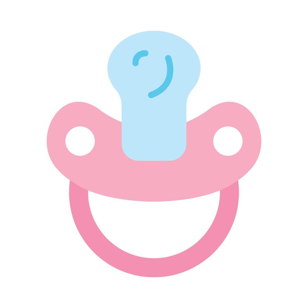 Pacifier Flat Icon Design vector