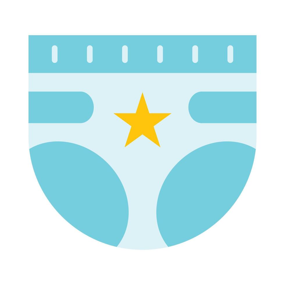 Diapers Flat Icon Design vector