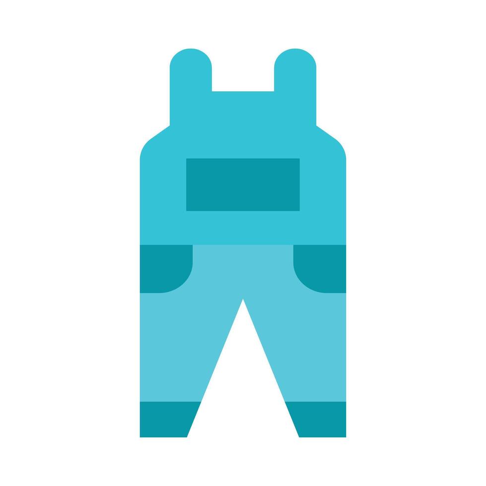 Jumpsuit Flat Icon Design vector