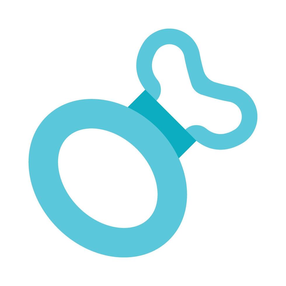 Teether Flat Icon Design vector