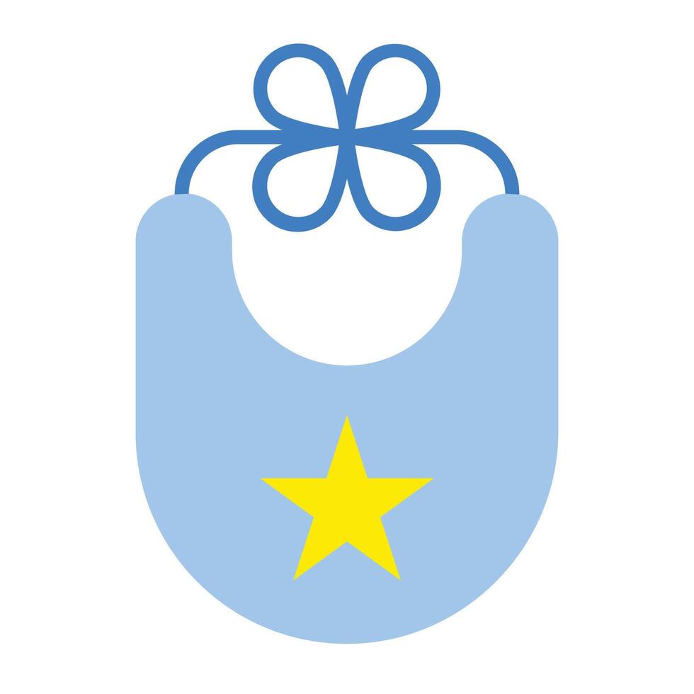 Bib Flat Icon Design vector