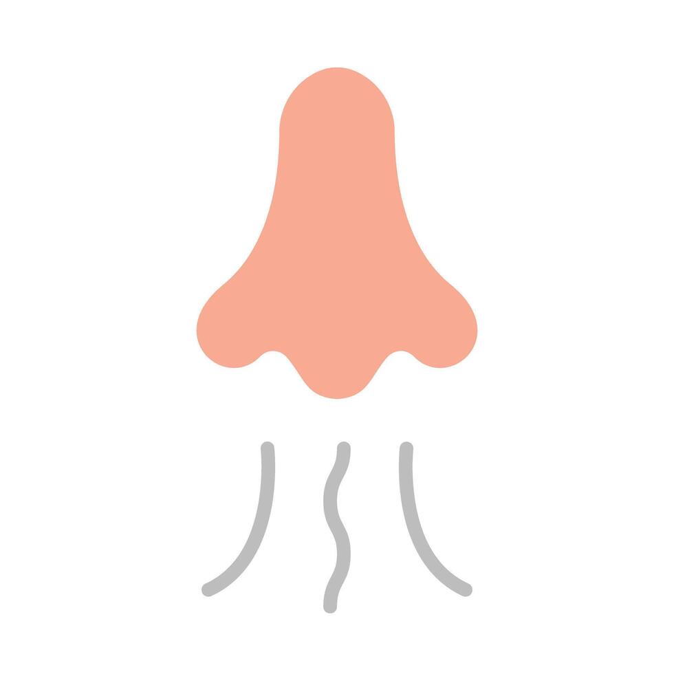 Smell Flat Icon Design vector