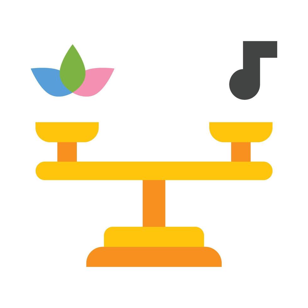 Balance Flat Icon Design vector