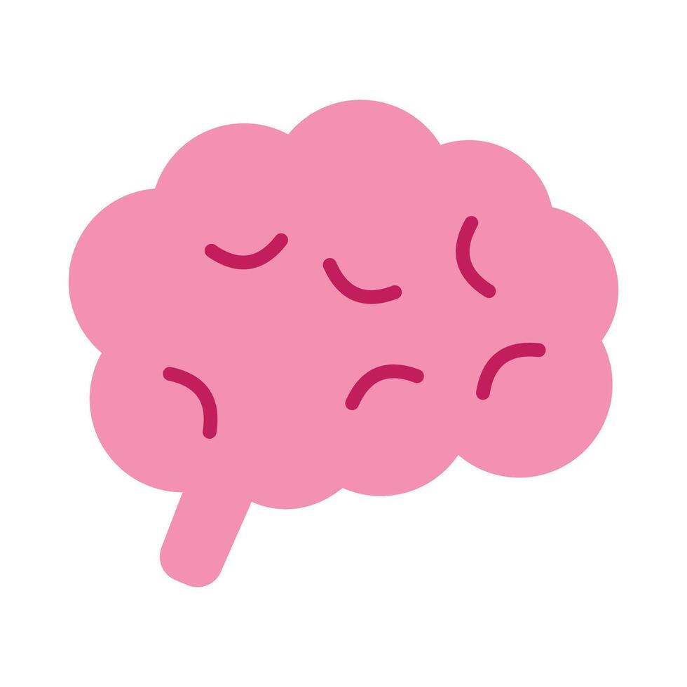 Brain Flat Icon Design vector