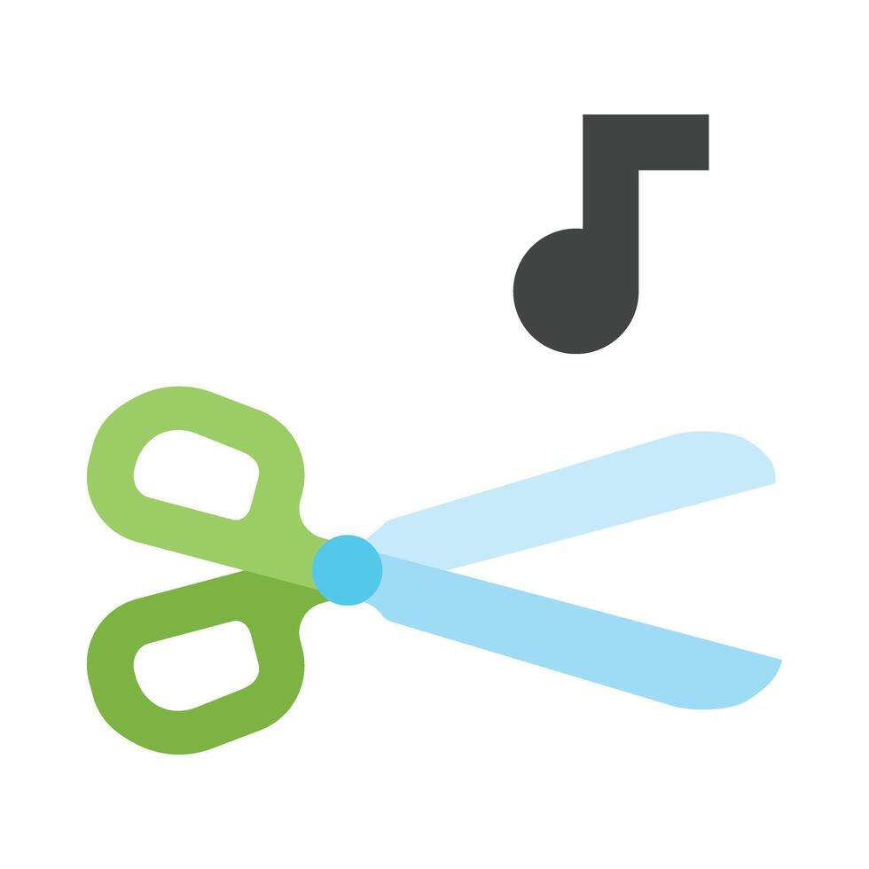Scissor Flat Icon Design vector