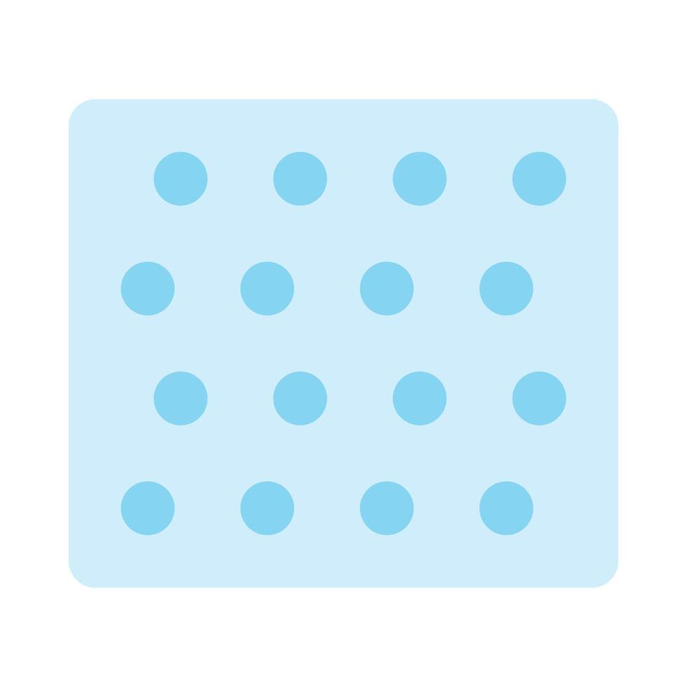 Bubble Wrap Flat Icon Design vector